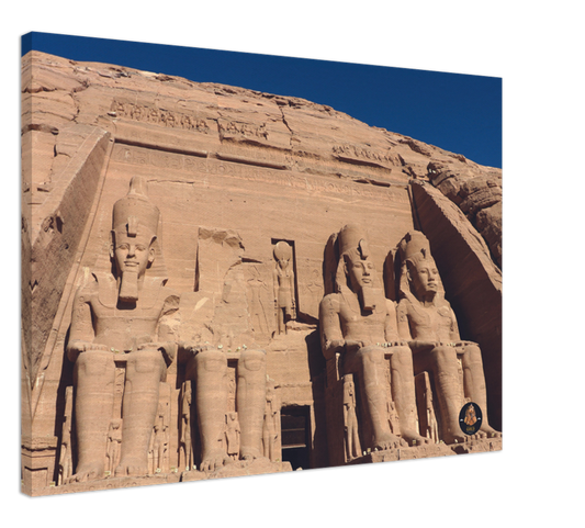 Pharoahs Gold Collection | Abu Simbel version 2 | Chalanni 70cmx100cm canvas