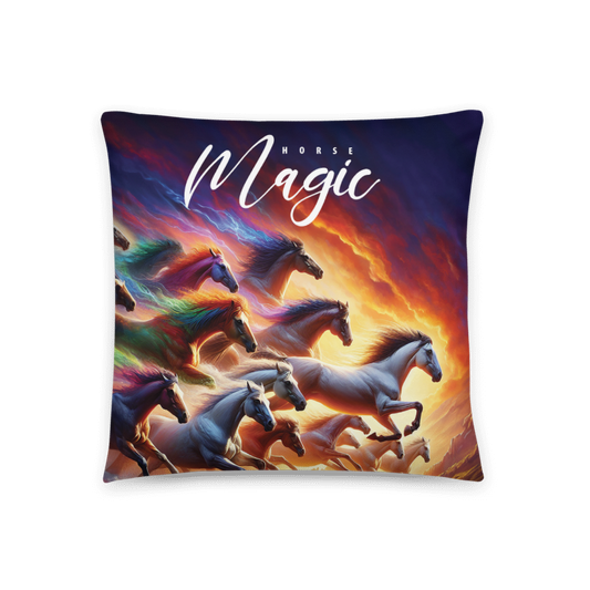 Horse Magic | Designer 18x18 Cushion - Chalanni